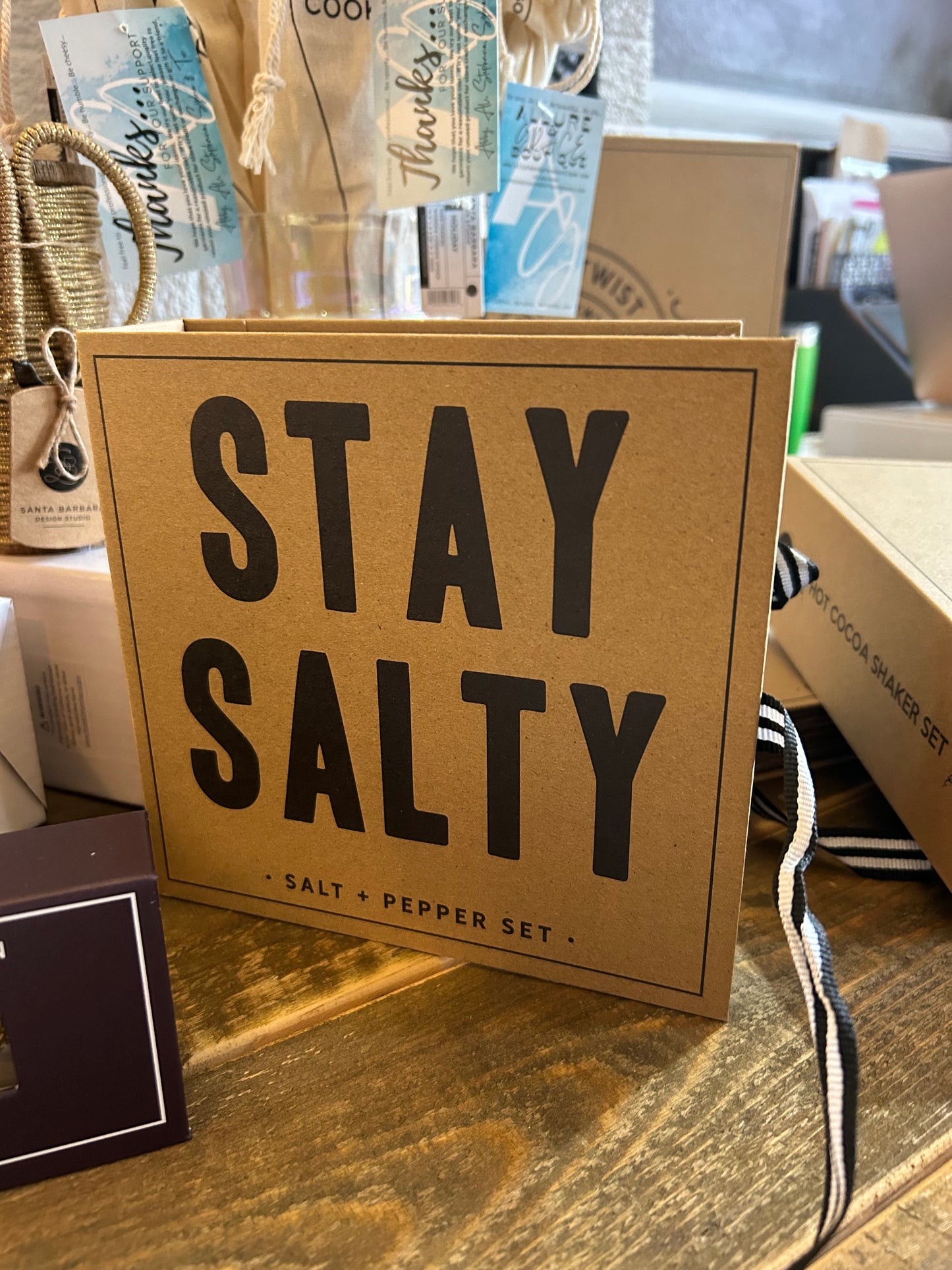 Gift- Stay Salty- Salt and Pepper Mill Book
