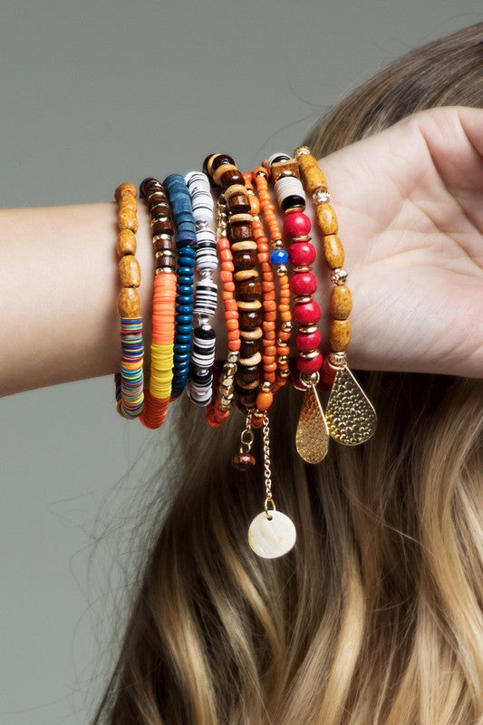 JEWELRY- BRACELET- Fancy- so many textures and all boho beautiful