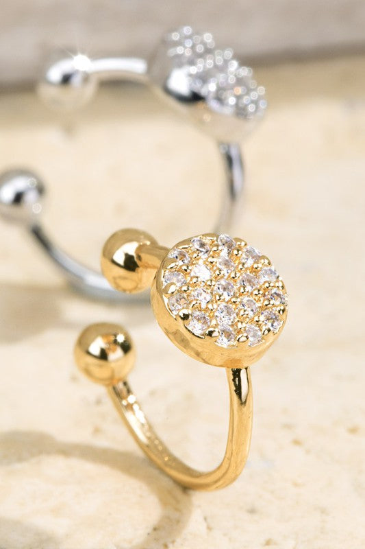 JEWELRY- EAR CUFF-Sunny-  off the cuff but sparkling gold