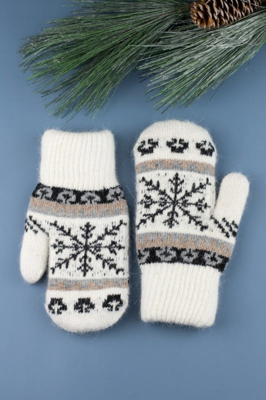 ACCESSORY-MITTENS- MINDY'S NORDIC SNOWFLAKE
