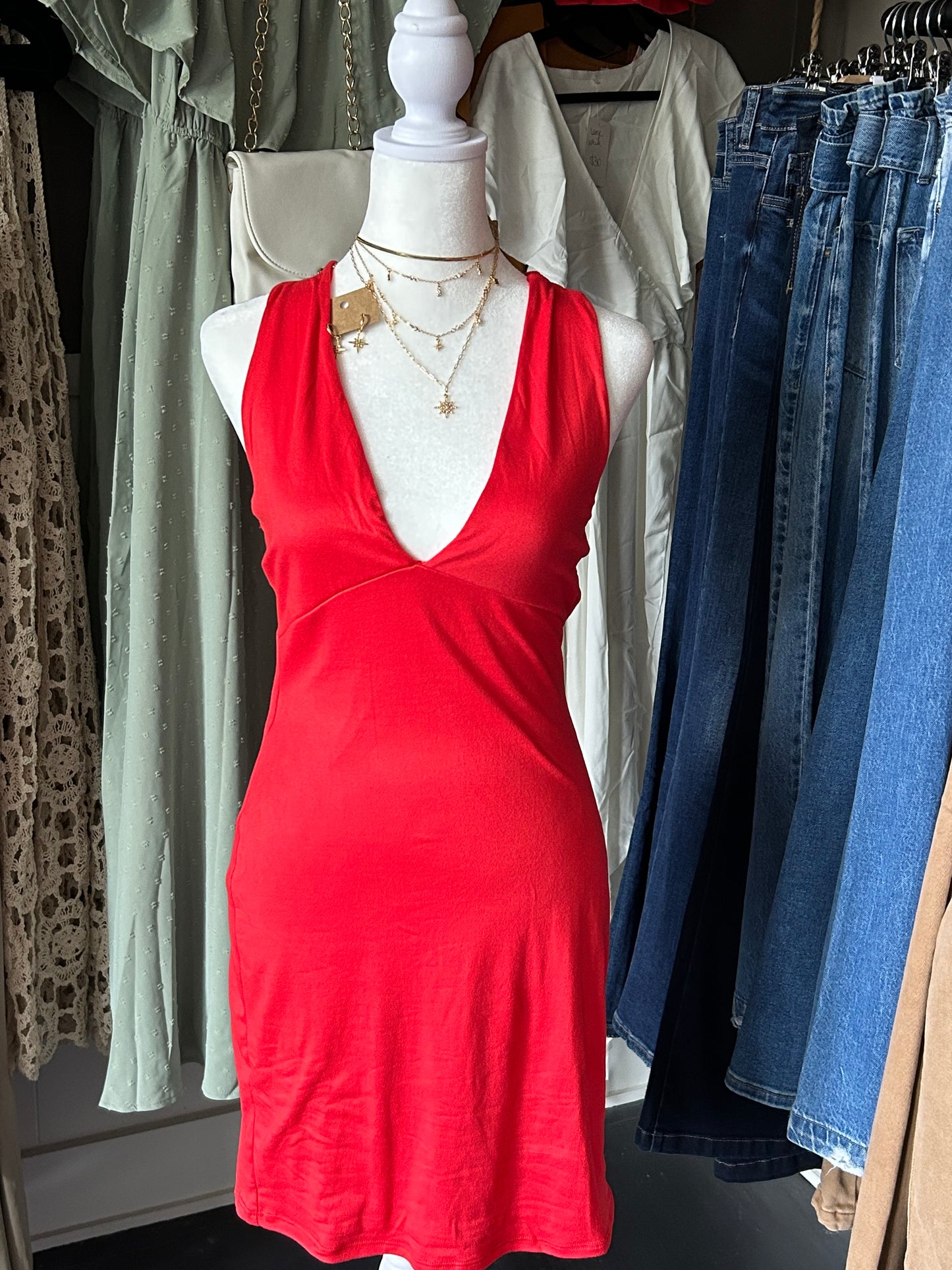 Dress- Red summer dress