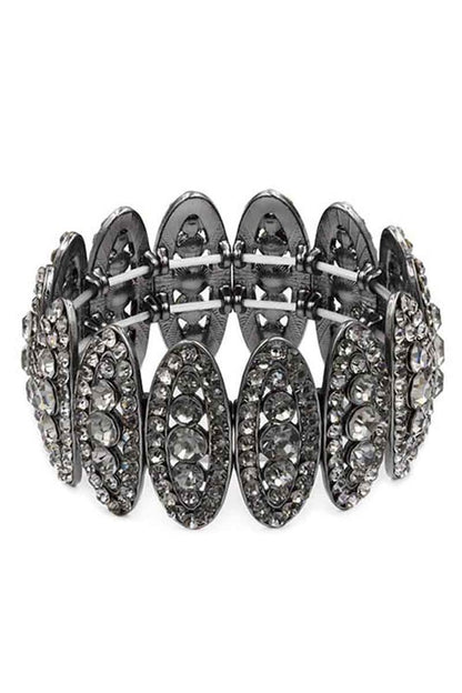 Jewelry- BRACELET- rectangle rhinestone stretch bracelet