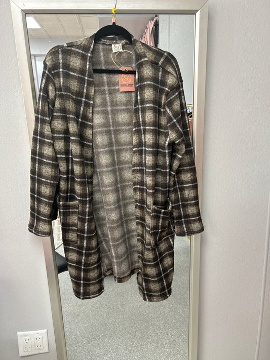 Shirt Gray flannel shacket