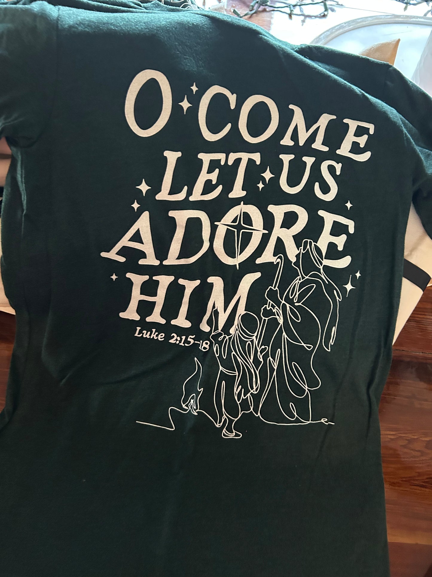 SHIRT- O COME LET US ADORE HIM