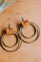 Jewelry- EARRINGS- Gloria- Gold Vintage Hoop Hook Earrings