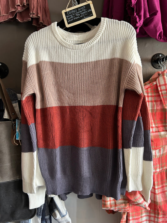 SHIRT- SUNDAY STRIPED SWEATER