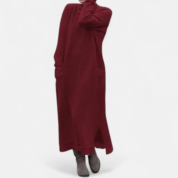 Amy | Effortless Oversized Maxi Sweater Dress with Pockets