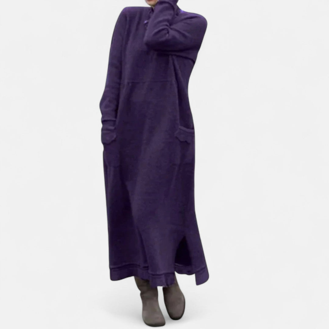 Amy | Effortless Oversized Maxi Sweater Dress with Pockets