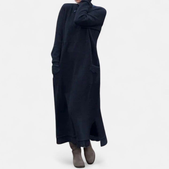 Amy | Effortless Oversized Maxi Sweater Dress with Pockets