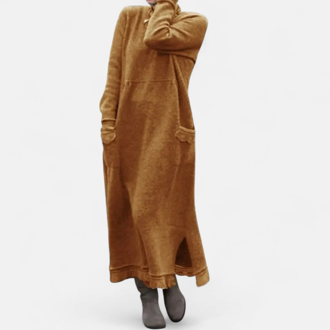 Amy | Effortless Oversized Maxi Sweater Dress with Pockets