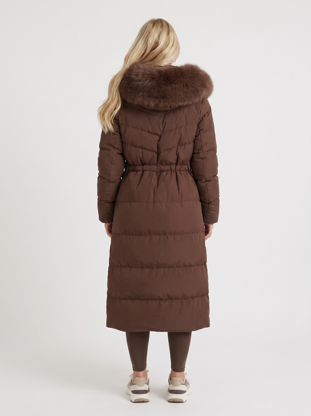 Andrea | Chic Long Quilted Hooded Puffer Jacket Women