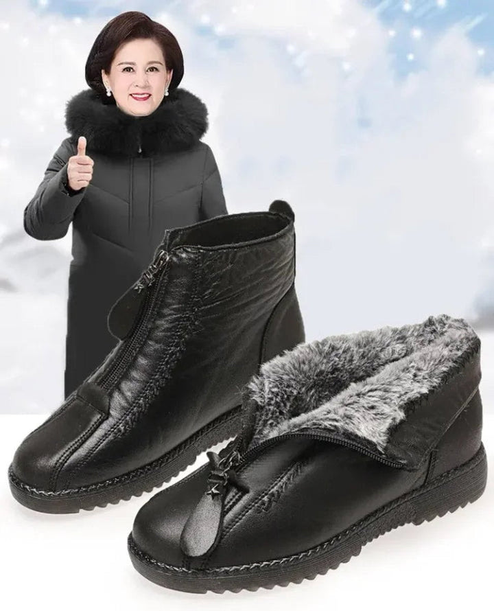 Angela | Classic Front Zip Ankle Snow Boots Women