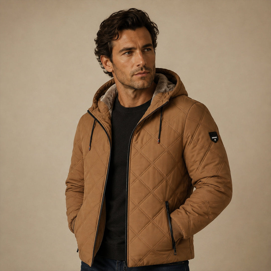Arthur | Cozy Quilted Hooded Mens Puffer Jacket