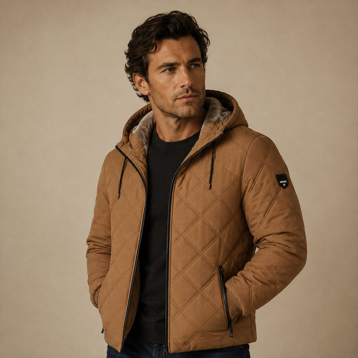 Arthur | Cozy Quilted Hooded Mens Puffer Jacket
