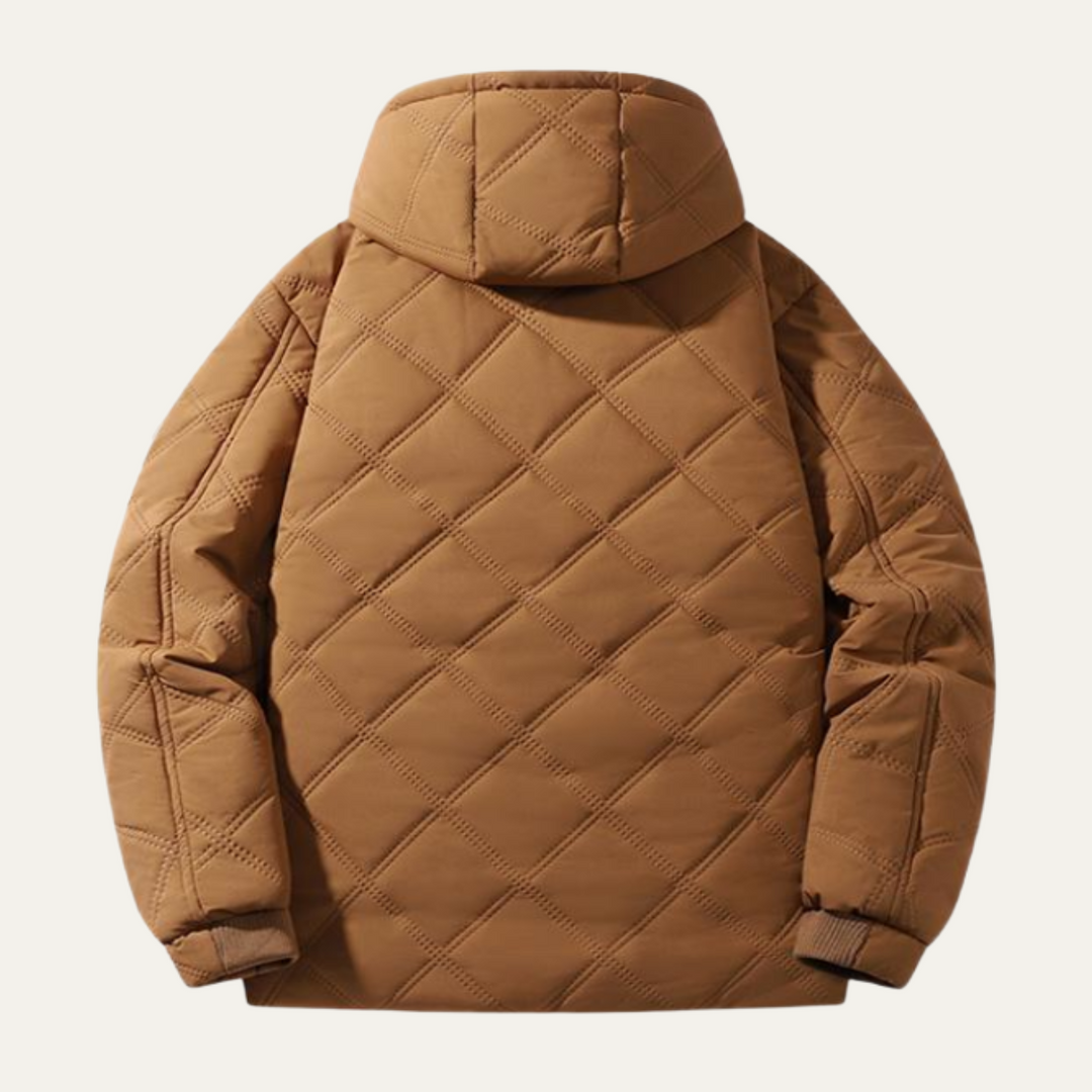 Arthur | Cozy Quilted Hooded Mens Puffer Jacket
