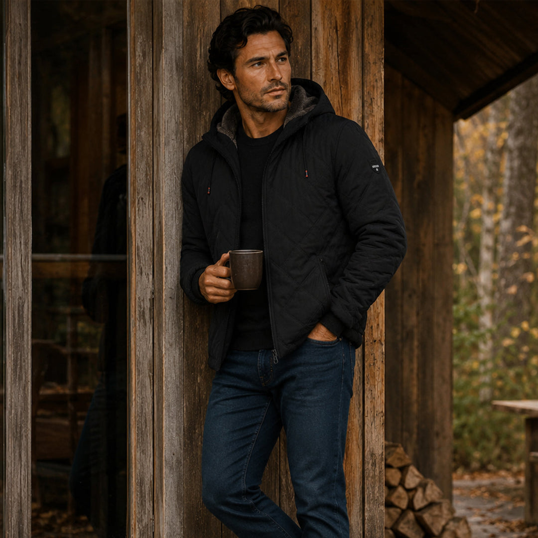 Arthur | Cozy Quilted Hooded Mens Puffer Jacket