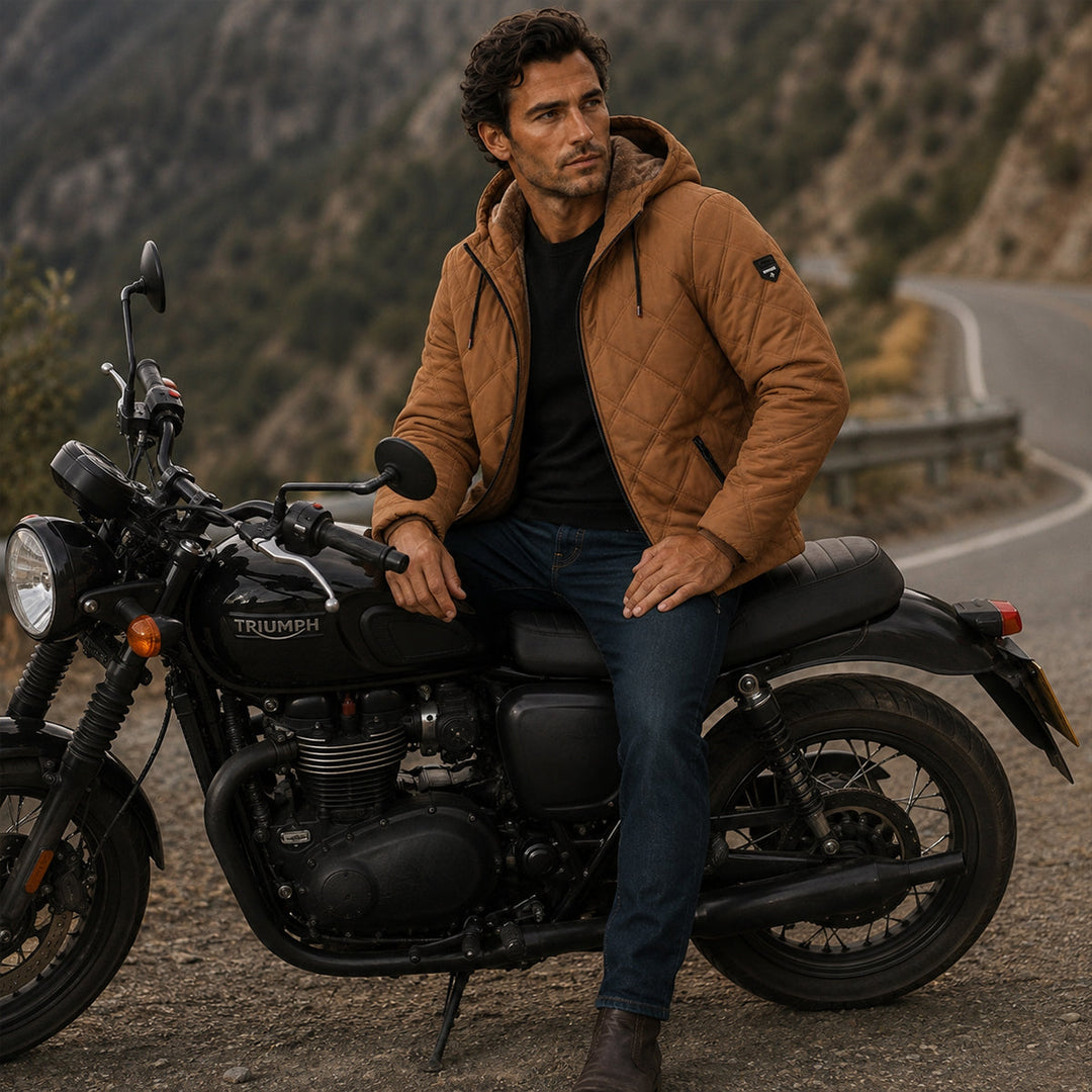 Arthur | Cozy Quilted Hooded Mens Puffer Jacket