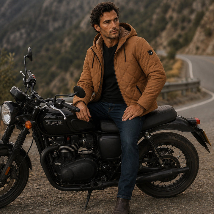 Arthur | Cozy Quilted Hooded Mens Puffer Jacket