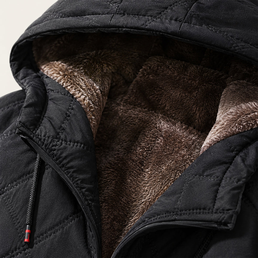 Arthur | Cozy Quilted Hooded Mens Puffer Jacket