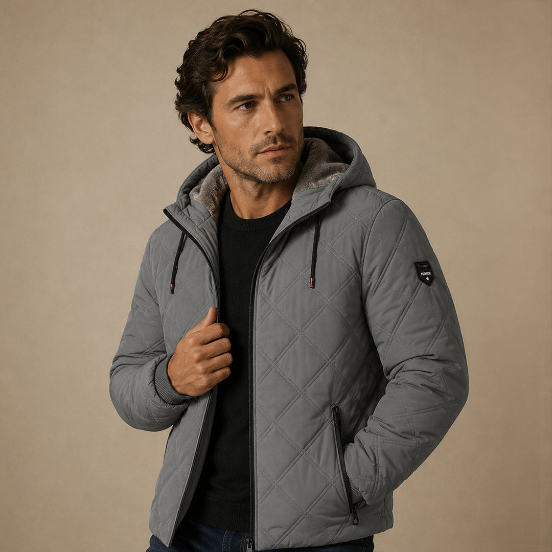 Arthur | Cozy Quilted Hooded Mens Puffer Jacket