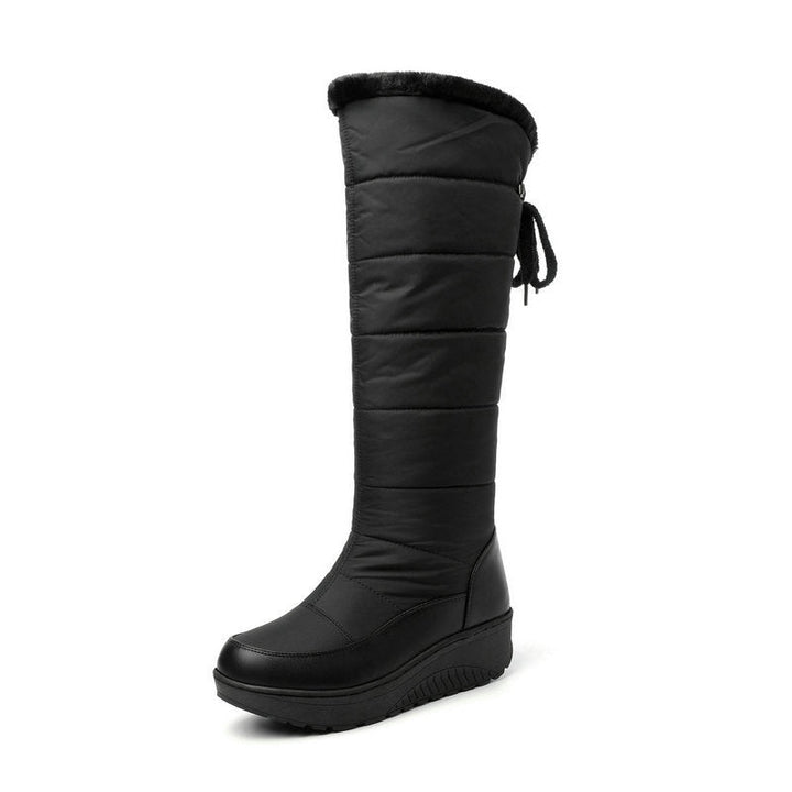 Ashley | Tall Quilted Platform Snow Boots Women