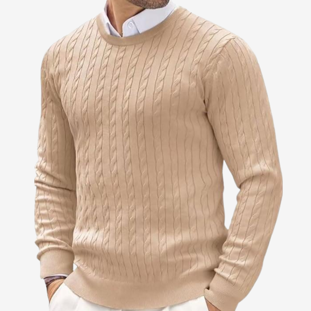 Bradley | Cozy Crew Neck Mens Knit Sweater