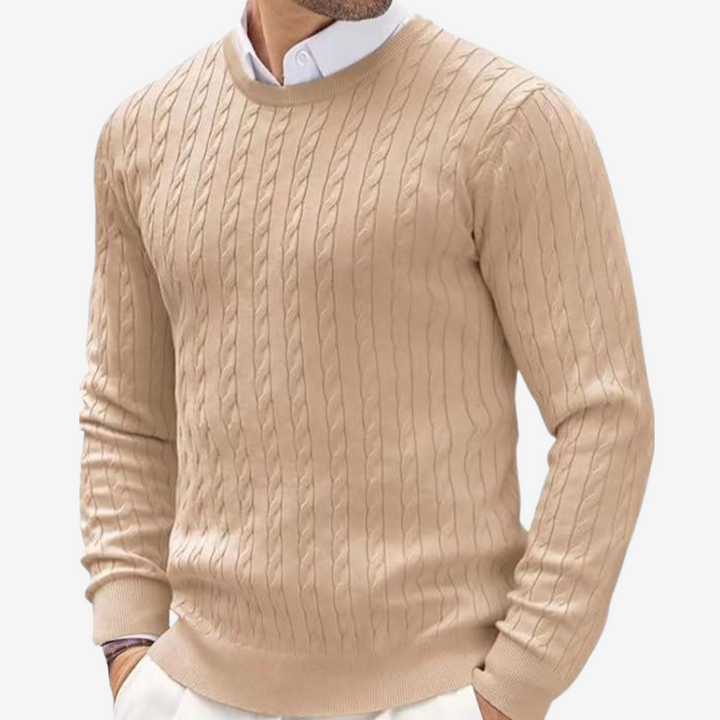 Bradley | Cozy Crew Neck Mens Knit Sweater