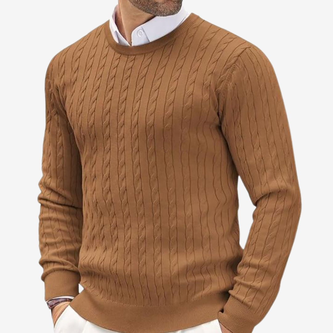 Bradley | Cozy Crew Neck Mens Knit Sweater