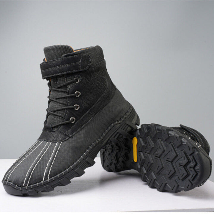 Brandon | Stylish High-Top Lace-Up Mens Snow Boots