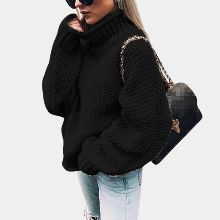 Brenda | Cozy Chunky Knit Oversized Turtleneck Sweater