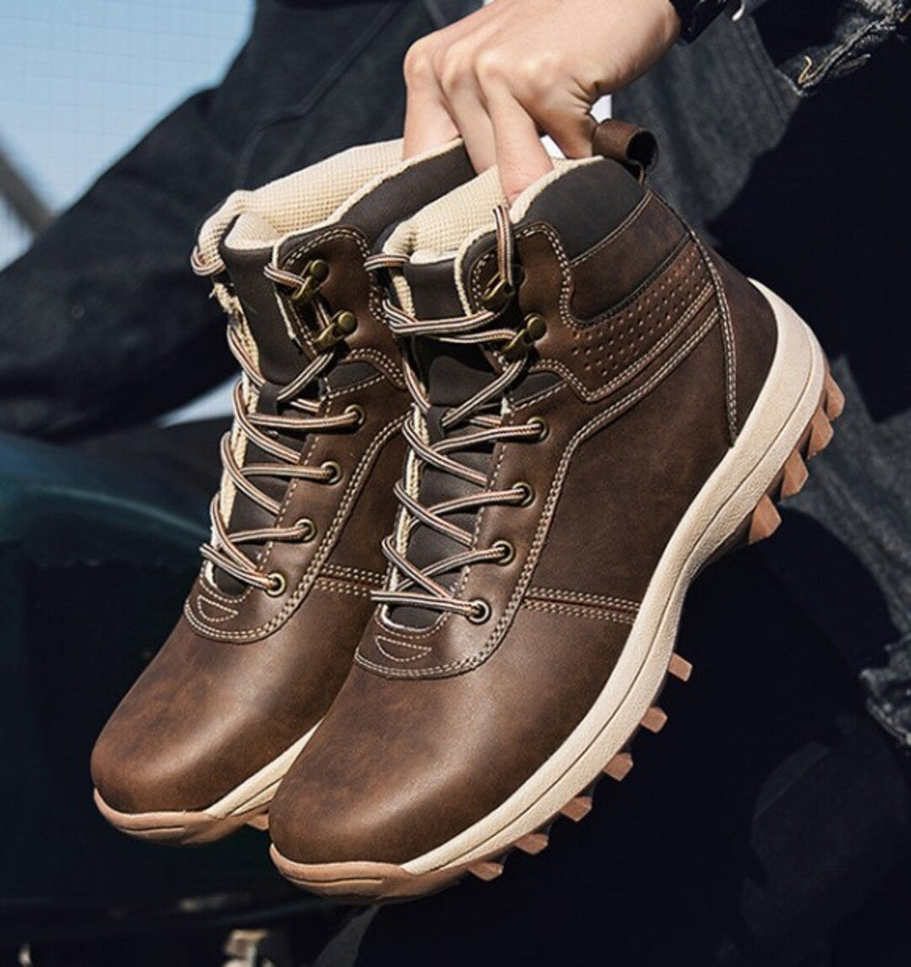 Brian | Stylish Lace-Up Mens Snow Boots