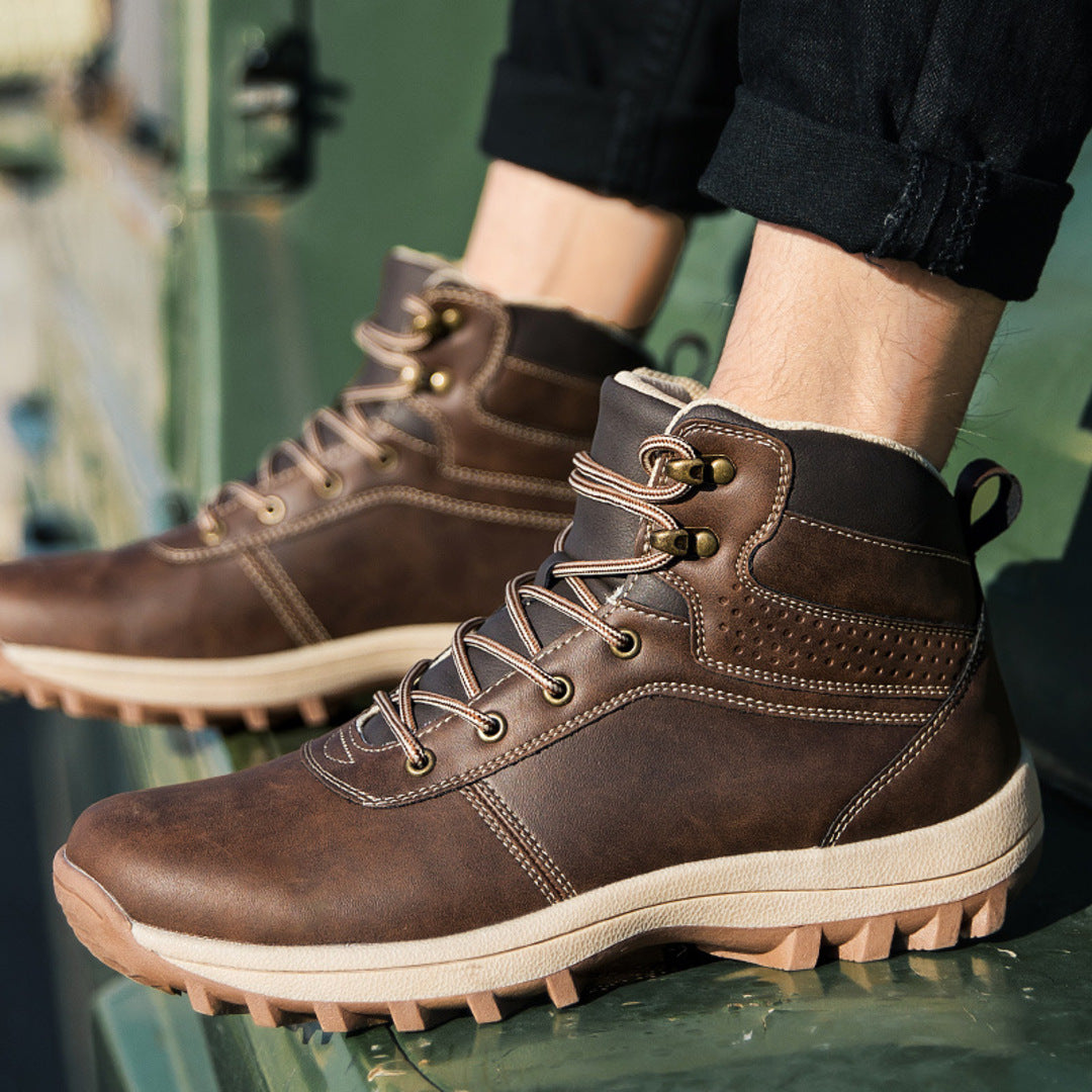 Brian | Stylish Lace-Up Mens Snow Boots