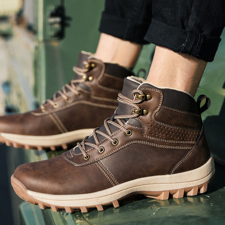 Brian | Stylish Lace-Up Mens Snow Boots