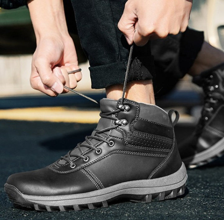 Brian | Stylish Lace-Up Mens Snow Boots