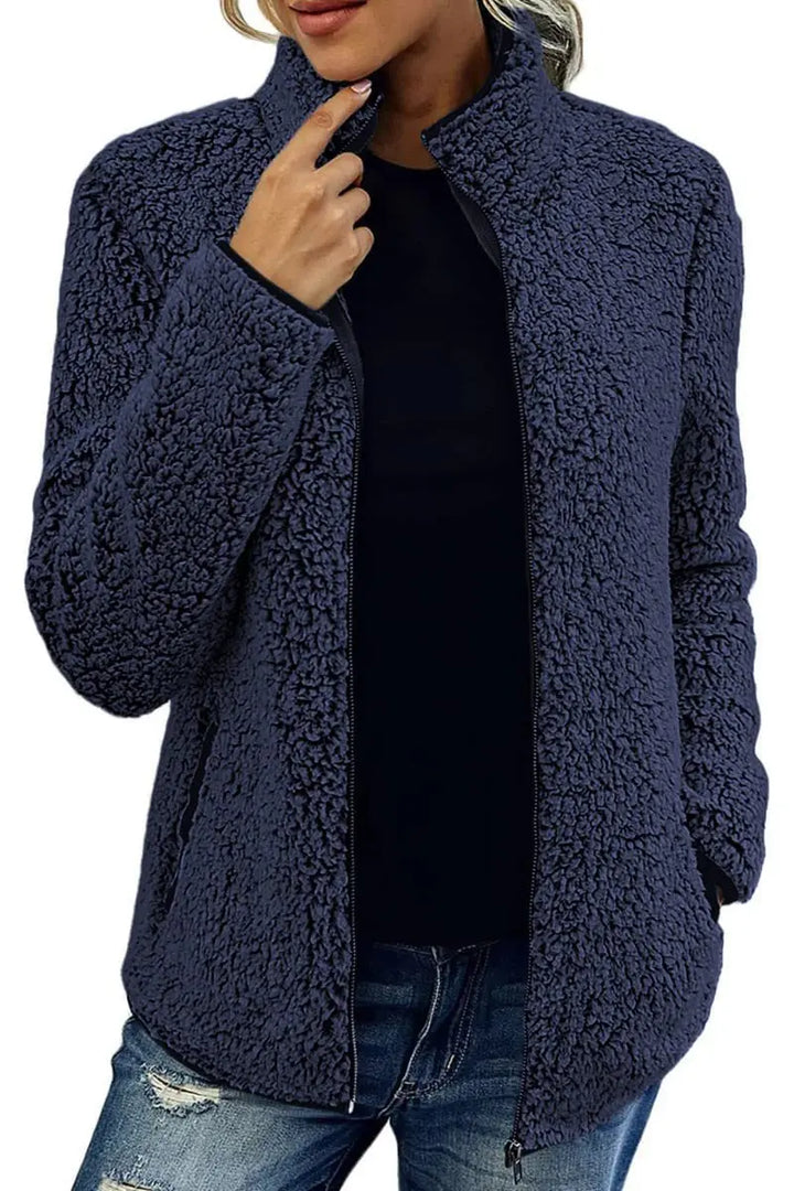 Brittany | Effortless Zip Up Sherpa Jacket Women