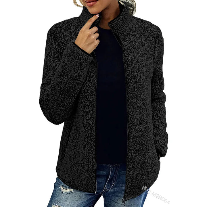 Brittany | Effortless Zip Up Sherpa Jacket Women