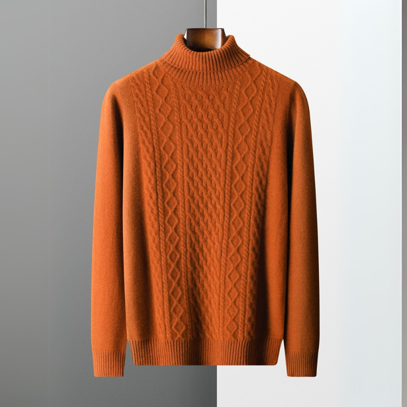 Bryan | Timeless Cable-Knit Turtleneck Mens Knit Sweater