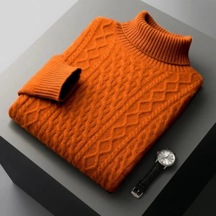 Bryan | Timeless Cable-Knit Turtleneck Mens Knit Sweater