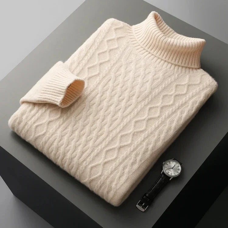 Bryan | Timeless Cable-Knit Turtleneck Mens Knit Sweater