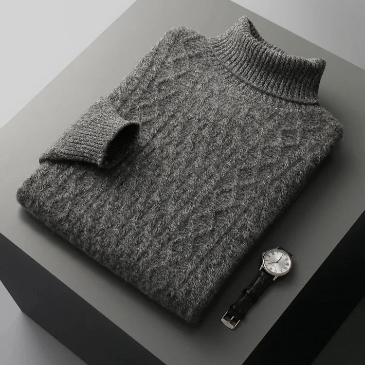 Bryan | Timeless Cable-Knit Turtleneck Mens Knit Sweater