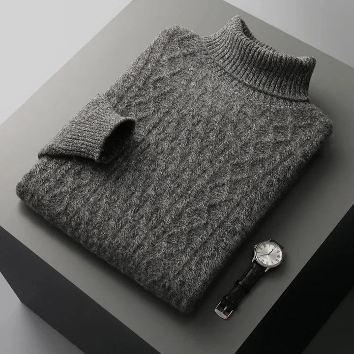 Bryan | Timeless Cable-Knit Turtleneck Mens Knit Sweater