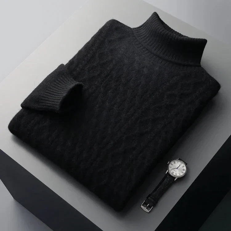 Bryan | Timeless Cable-Knit Turtleneck Mens Knit Sweater