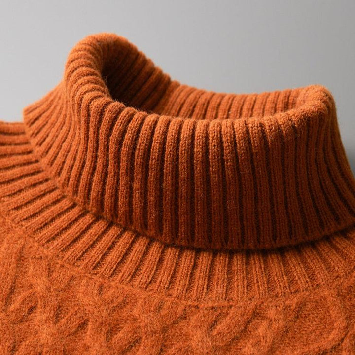 Bryan | Timeless Cable-Knit Turtleneck Mens Knit Sweater