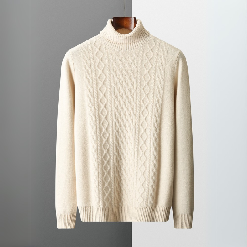 Bryan | Timeless Cable-Knit Turtleneck Mens Knit Sweater