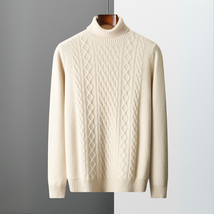 Bryan | Timeless Cable-Knit Turtleneck Mens Knit Sweater