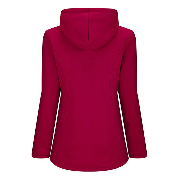 Charlotte | Chic Hooded Toggle Sherpa Jacket Women