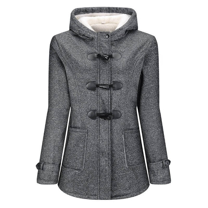 Charlotte | Chic Hooded Toggle Sherpa Jacket Women