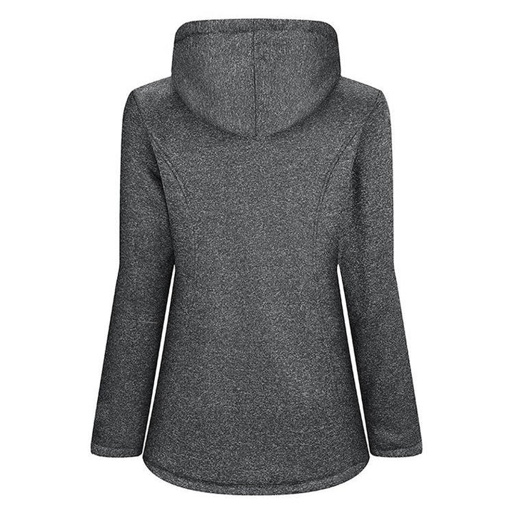 Charlotte | Chic Hooded Toggle Sherpa Jacket Women