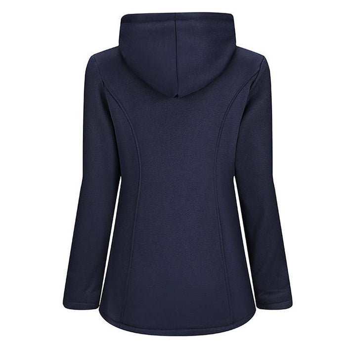 Charlotte | Chic Hooded Toggle Sherpa Jacket Women