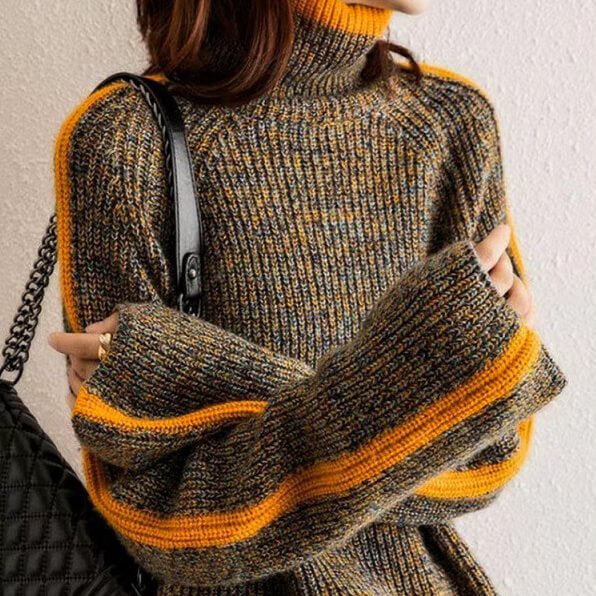 Charlotte | Effortless Oversized Ribbed Turtleneck Sweater